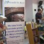 Foyer display of sales table for the friends
