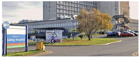 Photo of the entrance to the hospital